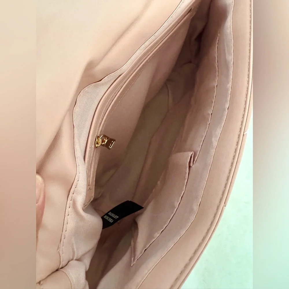 Badgley Mischka Blush Pink Diamond Quilted Crossbody Bag - NWT